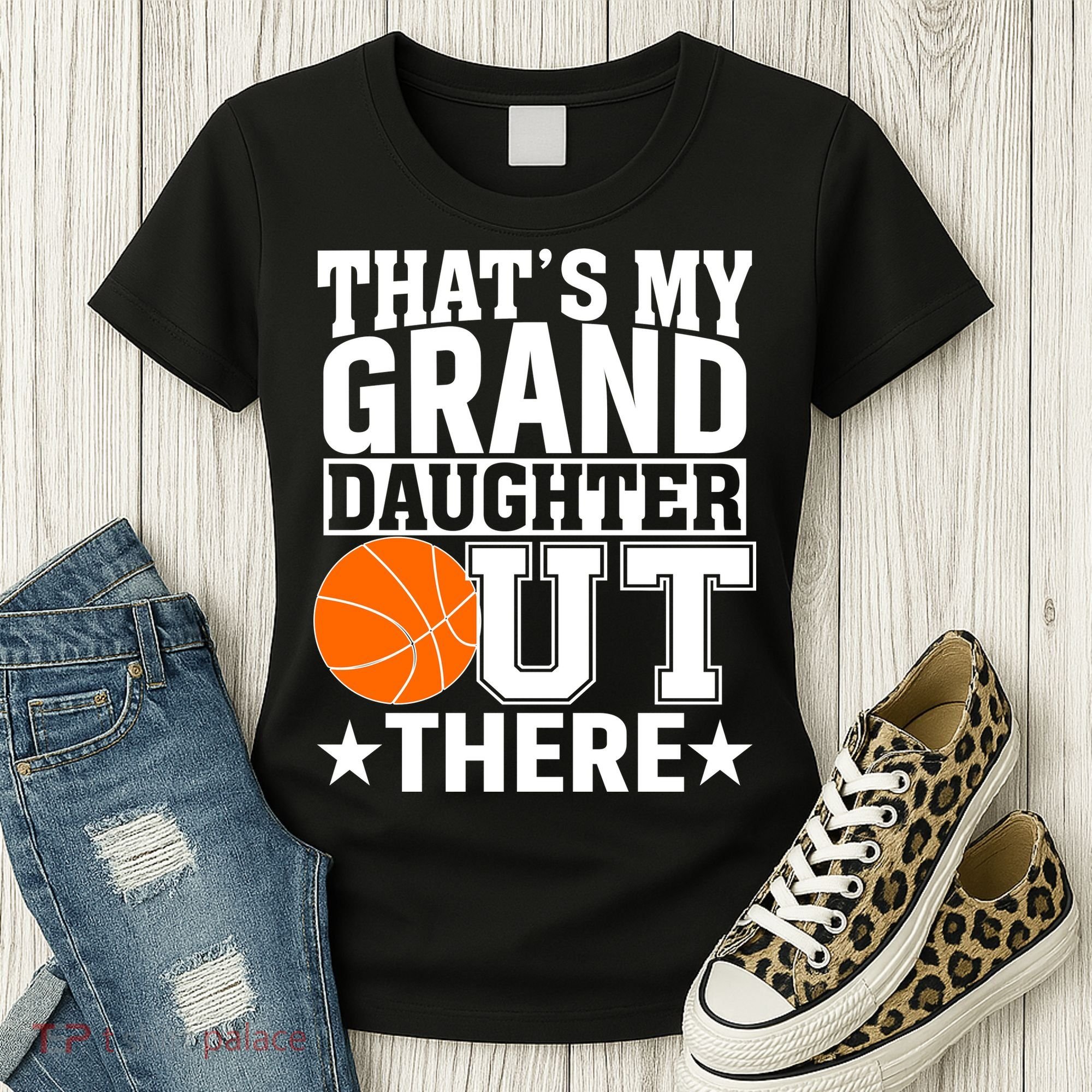 Basketball That's My Grand Daughter Out There Women's T-Shirt