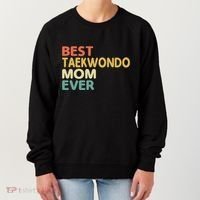 Best Taekwondo Mom Ever Martial Arts Tkd Gift Women's Sweatshirt thumb 0