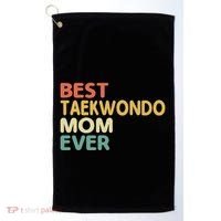 Best Taekwondo Mom Ever Martial Arts Tkd Gift Golf Towel thumb 0