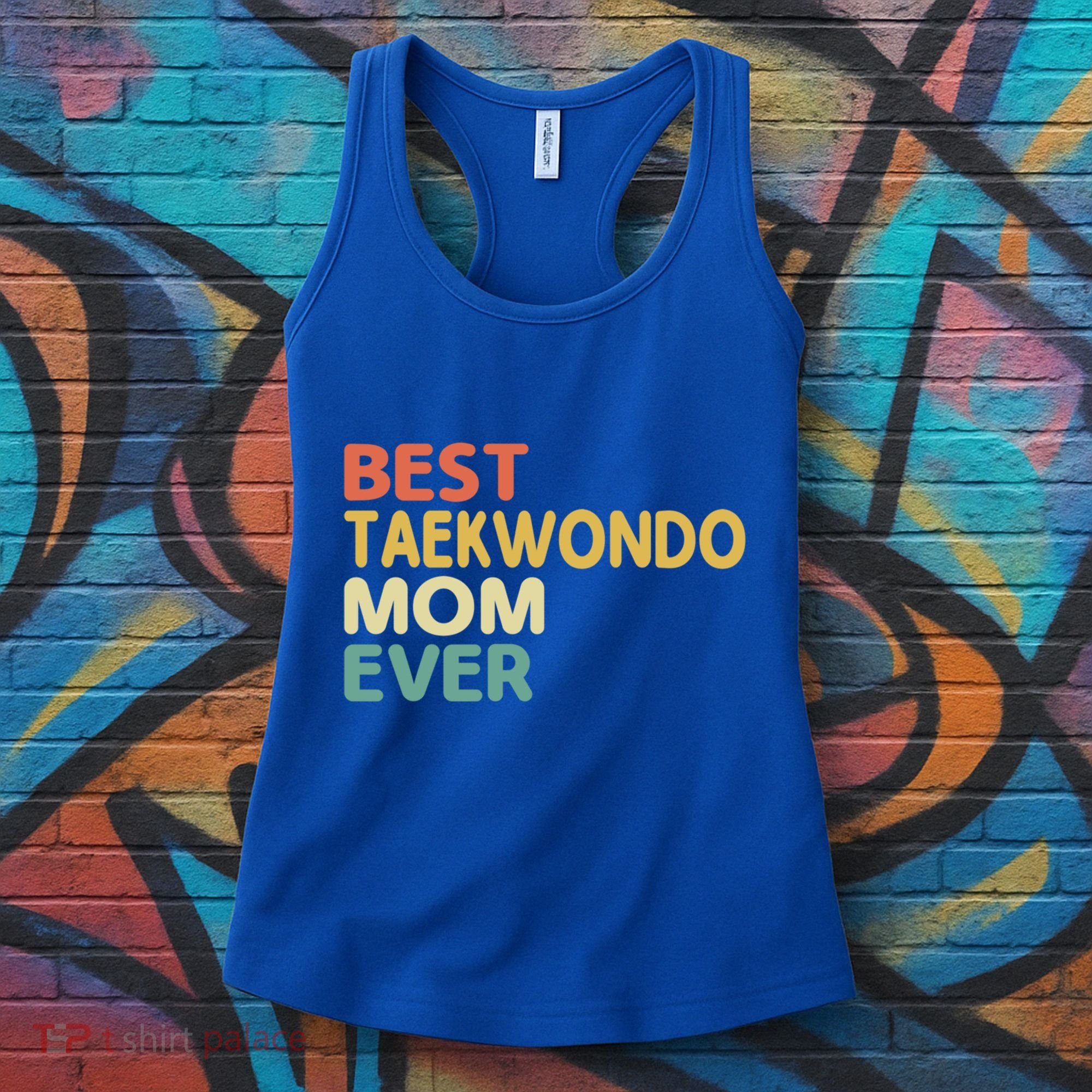 Best Taekwondo Mom Ever Martial Arts Tkd Gift Women's Tank Top