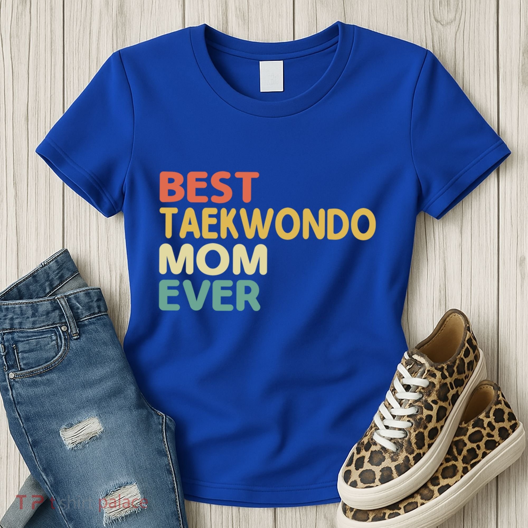 Best Taekwondo Mom Ever Martial Arts Tkd Gift Women's T-Shirt