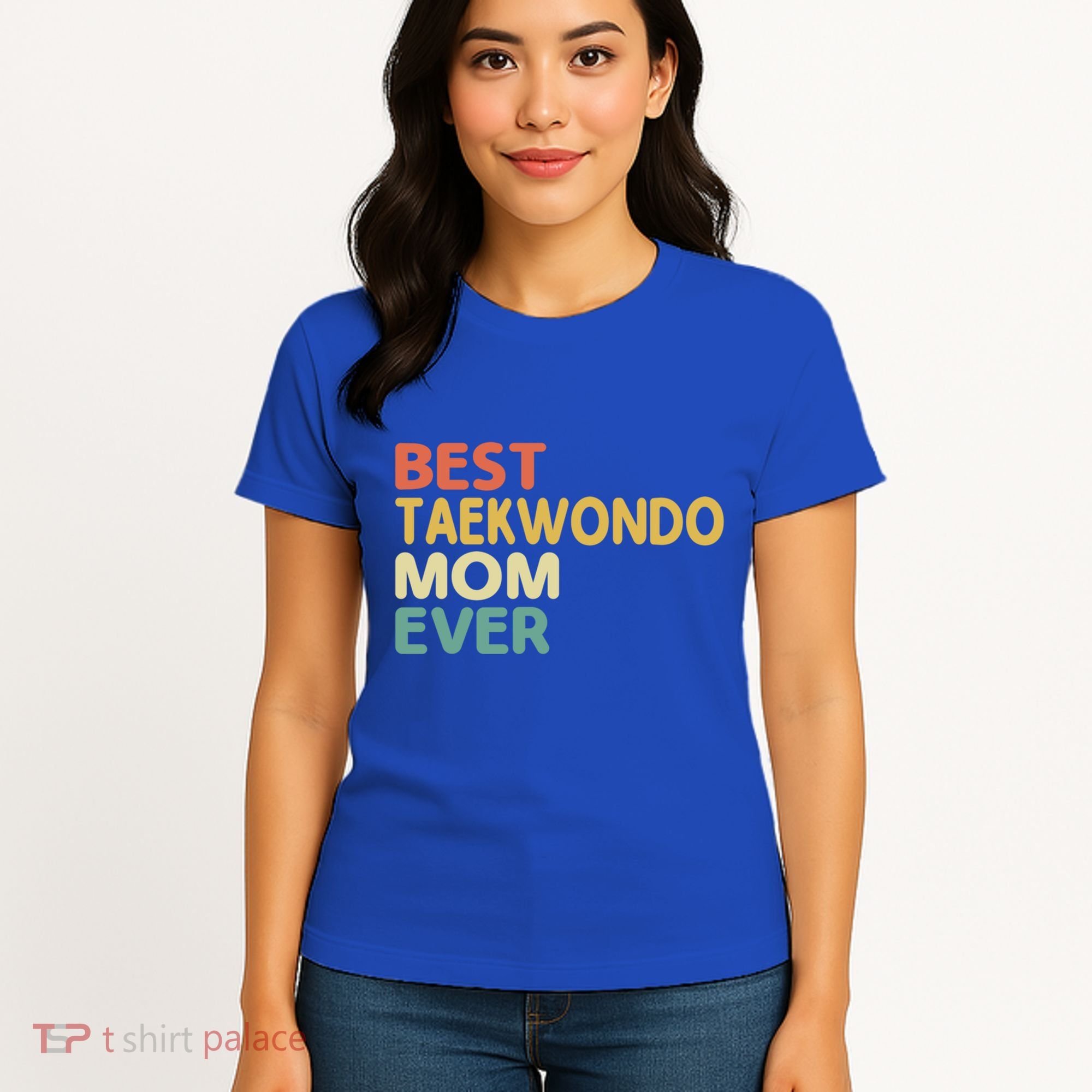 Best Taekwondo Mom Ever Martial Arts Tkd Gift Women's T-Shirt