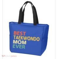 Best Taekwondo Mom Ever Martial Arts Tkd Gift Tote Bag thumb 3