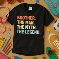 Brother The Man Myth Legend Father’s day gift for Brother Kids T-Shirt thumb 3