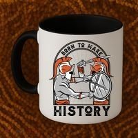 Born To Make History Spartan Coffee Mug thumb 2