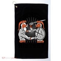 Born To Make History Spartan Golf Towel thumb 0