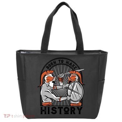 Born To Make History Spartan Tote Bag
