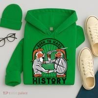 Born To Make History Spartan Hoodie thumb 4
