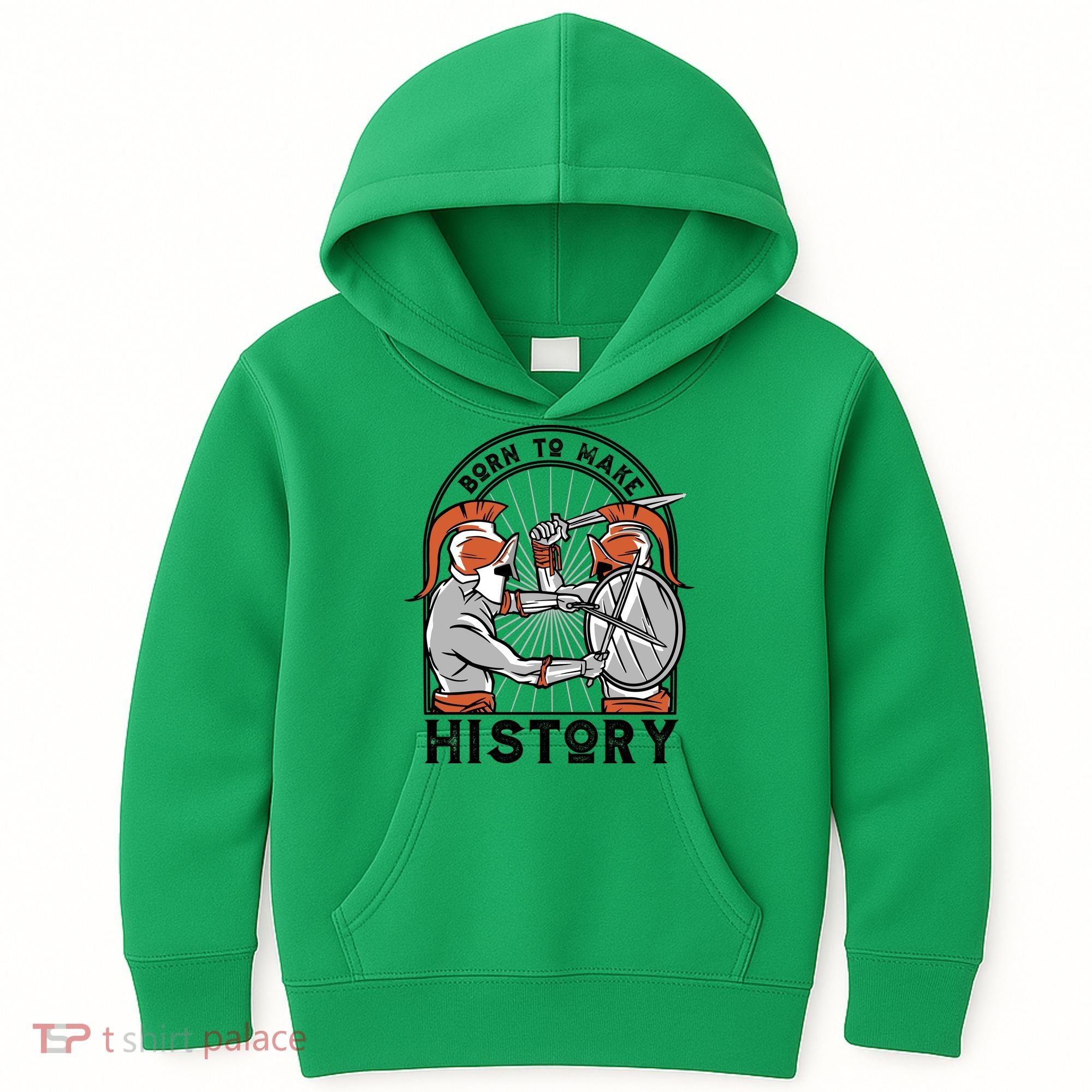 Born To Make History Spartan Kids Hoodie