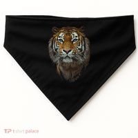 Bengal Tiger Meaningful Gift Endangered Wildlife Lover Big Cat Gift USA-Made Doggie Bandana thumb 0