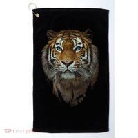 Bengal Tiger Meaningful Gift Endangered Wildlife Lover Big Cat Gift Golf Towel thumb 0