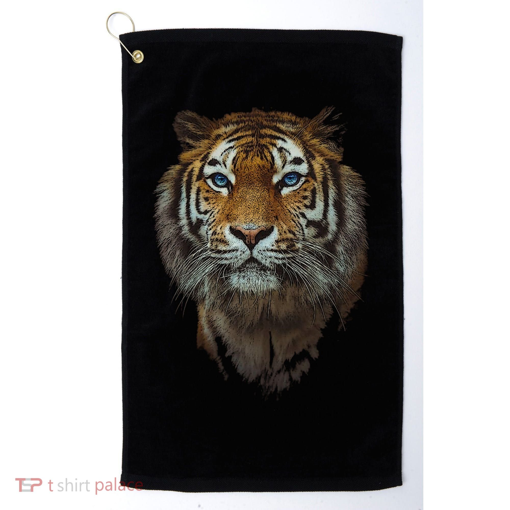 Bengal Tiger Meaningful Gift Endangered Wildlife Lover Big Cat Gift Golf Towel