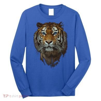 Bengal Tiger Meaningful Gift Endangered Wildlife Lover Big Cat Gift Long Sleeve Shirt