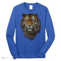 Bengal Tiger Meaningful Gift Endangered Wildlife Lover Big Cat Gift Long Sleeve Shirt thumb 0