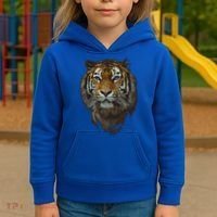 Bengal Tiger Meaningful Gift Endangered Wildlife Lover Big Cat Gift Kids Hoodie thumb 3