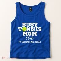 Busy Tennis Mom Club My Weekend Are Booked Gift Tank Top thumb 2