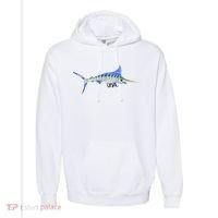 Bevel Tuna Marlin Comfort Colors Garment-Dyed Hooded Sweatshirt thumb 0