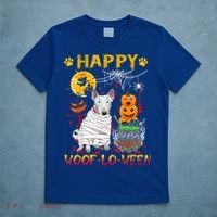 Bull Terrier Mummy Happy Woofgreat Giftlogreat Giftween Halloween Pumpkin Gift T-Shirt thumb 5