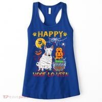 Bull Terrier Mummy Happy Woofgreat Giftlogreat Giftween Halloween Pumpkin Gift Women's Tank Top thumb 0