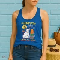 Bull Terrier Mummy Happy Woofgreat Giftlogreat Giftween Halloween Pumpkin Gift Women's Tank Top thumb 2