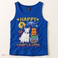 Bull Terrier Mummy Happy Woofgreat Giftlogreat Giftween Halloween Pumpkin Gift Tank Top thumb 2