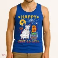 Bull Terrier Mummy Happy Woofgreat Giftlogreat Giftween Halloween Pumpkin Gift Tank Top thumb 3