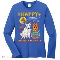 Bull Terrier Mummy Happy Woofgreat Giftlogreat Giftween Halloween Pumpkin Gift Women's Long Sleeve Shirt thumb 0