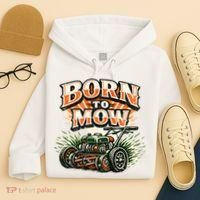 Born To Mow Landscaping Company Mowing Grass Hoodie thumb 4