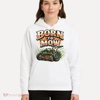 Born To Mow Landscaping Company Mowing Grass Hoodie thumb 5