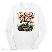 Born To Mow Landscaping Company Mowing Grass Long Sleeve Shirt thumb 0