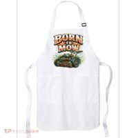 Born To Mow Landscaping Company Mowing Grass Apron thumb 0