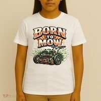 Born To Mow Landscaping Company Mowing Grass T-Shirt thumb 4