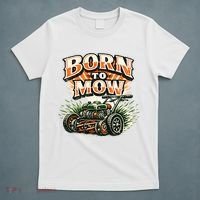 Born To Mow Landscaping Company Mowing Grass T-Shirt thumb 5