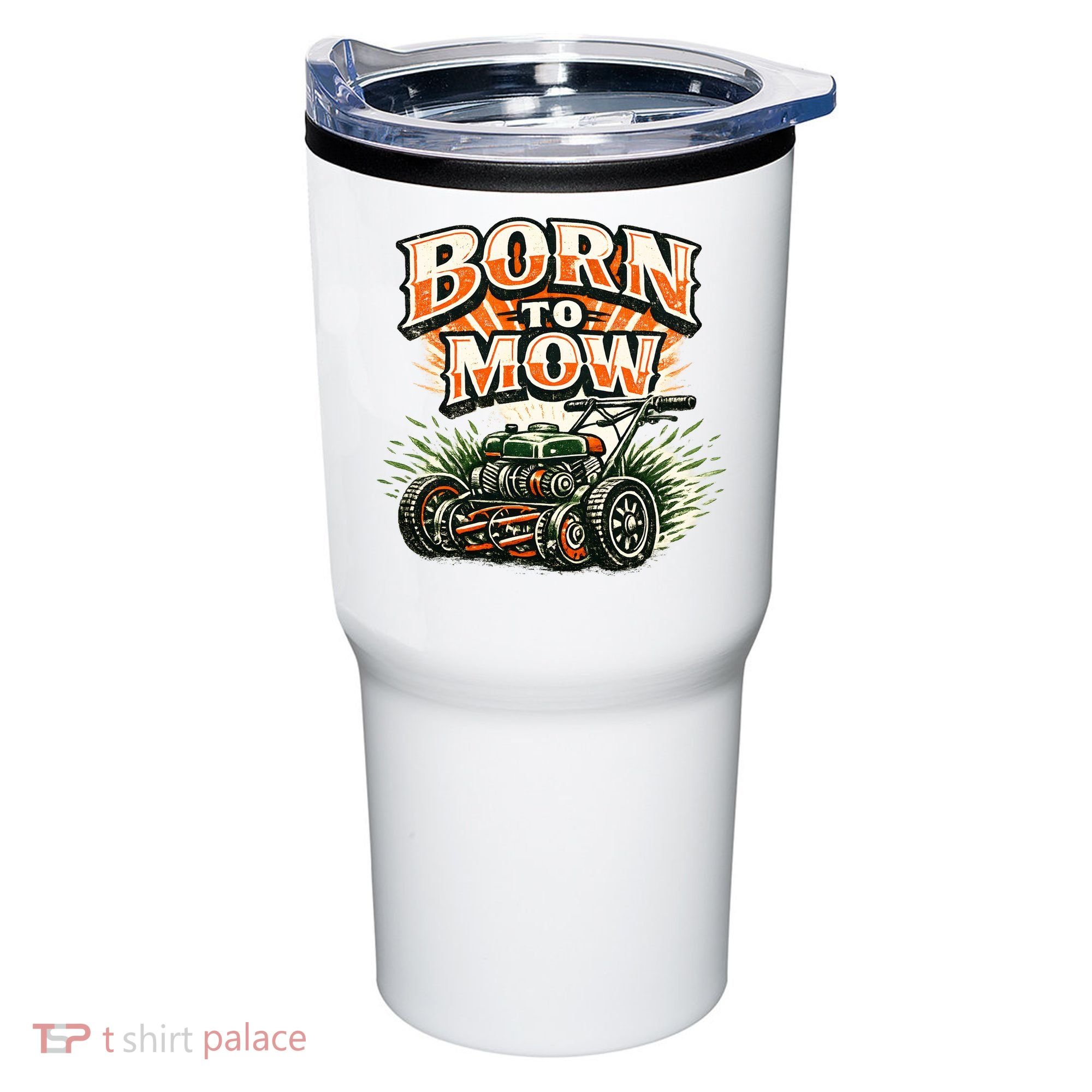 Born To Mow Landscaping Company Mowing Grass Tumbler