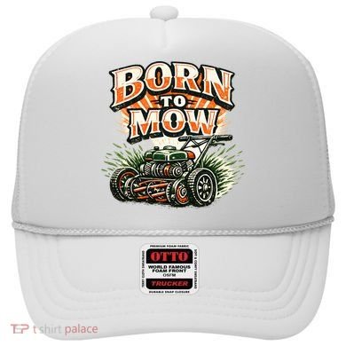 Born To Mow Landscaping Company Mowing Grass Hat
