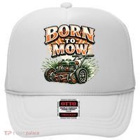 Born To Mow Landscaping Company Mowing Grass Hat thumb 0