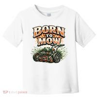 Born To Mow Landscaping Company Mowing Grass Toddler T-Shirt thumb 0