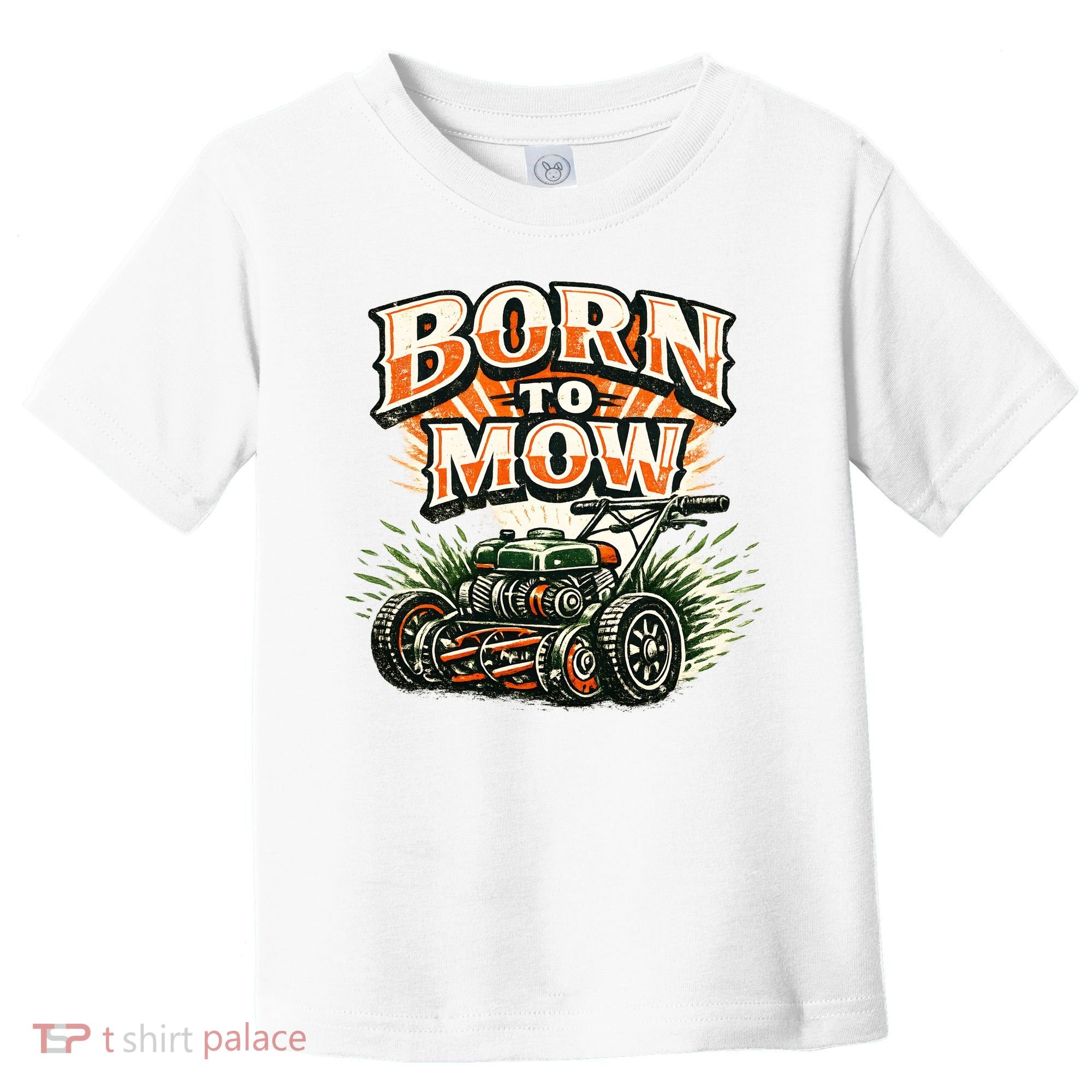 Born To Mow Landscaping Company Mowing Grass Toddler T-Shirt