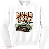 Born To Mow Landscaping Company Mowing Grass Kids Sweatshirt thumb 0