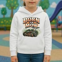 Born To Mow Landscaping Company Mowing Grass Kids Hoodie thumb 3