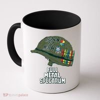 Born To Math Full Metal Spectrum Autism Awareness Coffee Mug thumb 0