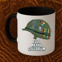 Born To Math Full Metal Spectrum Autism Awareness Coffee Mug thumb 2