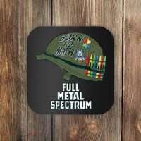 Born To Math Full Metal Spectrum Autism Awareness Coaster thumb 0