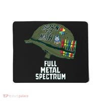 Born To Math Full Metal Spectrum Autism Awareness Mousepad thumb 0
