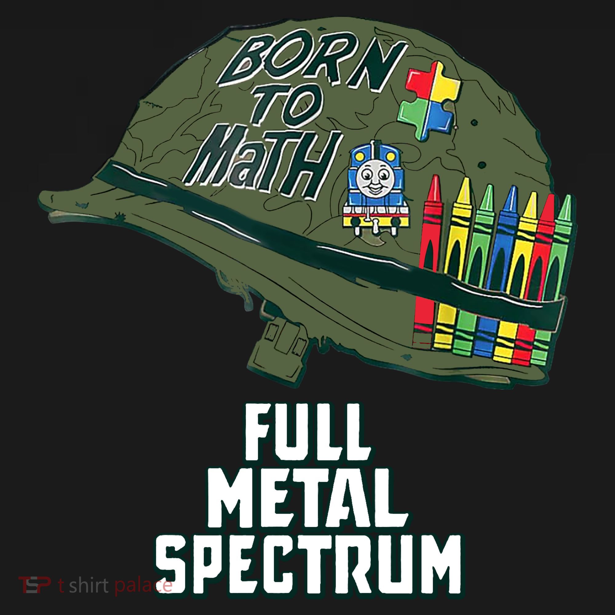 Born To Math Full Metal Spectrum Autism Awareness Mousepad