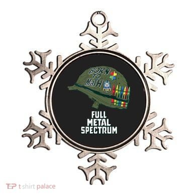 Born To Math Full Metal Spectrum Autism Awareness Ornament