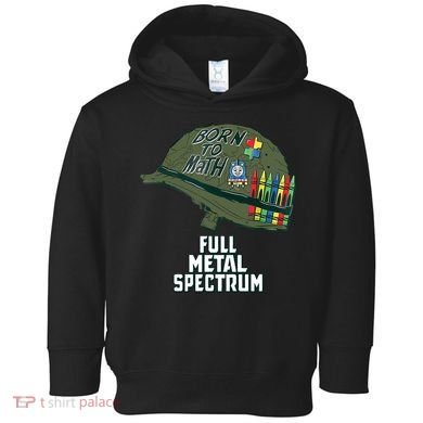 Born To Math Full Metal Spectrum Autism Awareness Toddler Hoodie