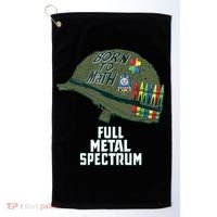Born To Math Full Metal Spectrum Autism Awareness Golf Towel thumb 0