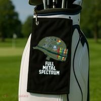 Born To Math Full Metal Spectrum Autism Awareness Golf Towel thumb 2