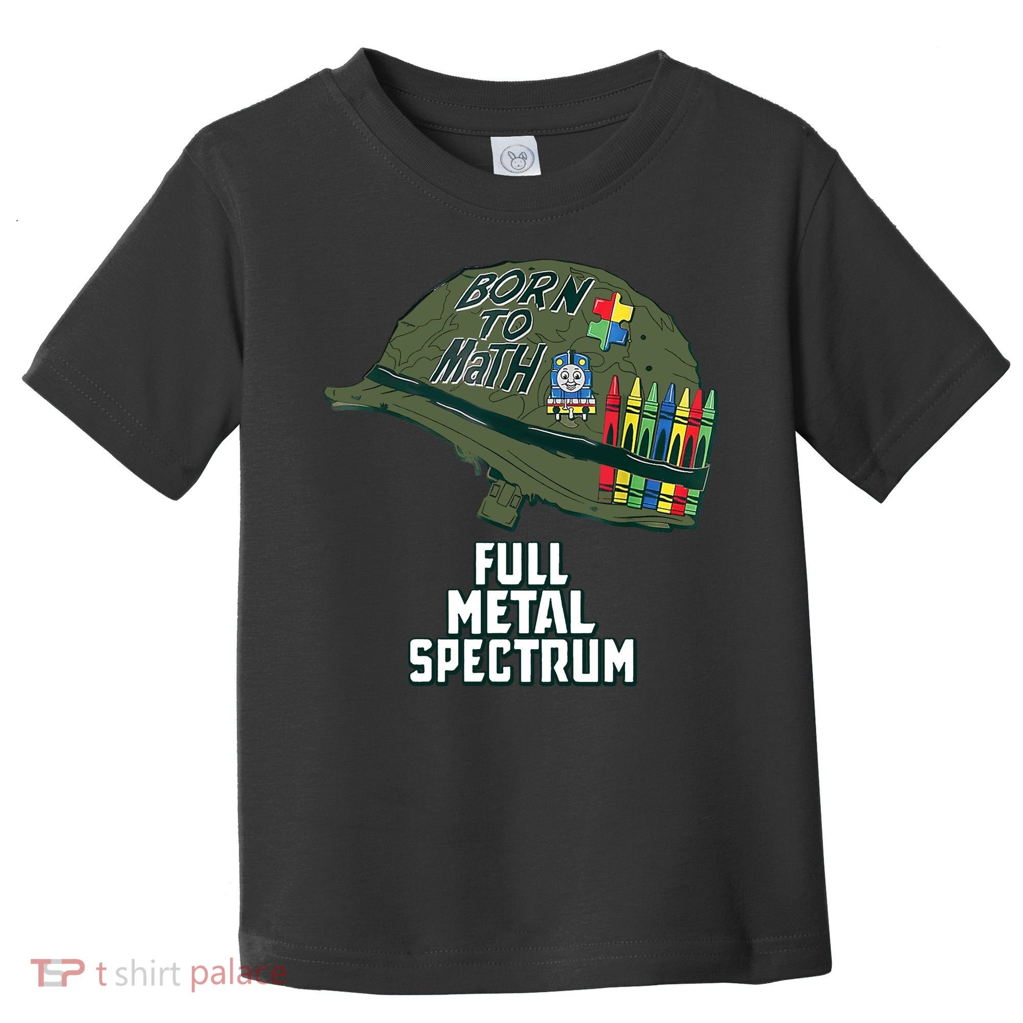 Born To Math Full Metal Spectrum Autism Awareness Toddler T-Shirt